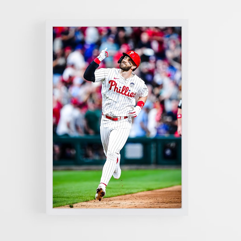 Poster L'Élan des Phillies – affiche Baseball (vue 3)